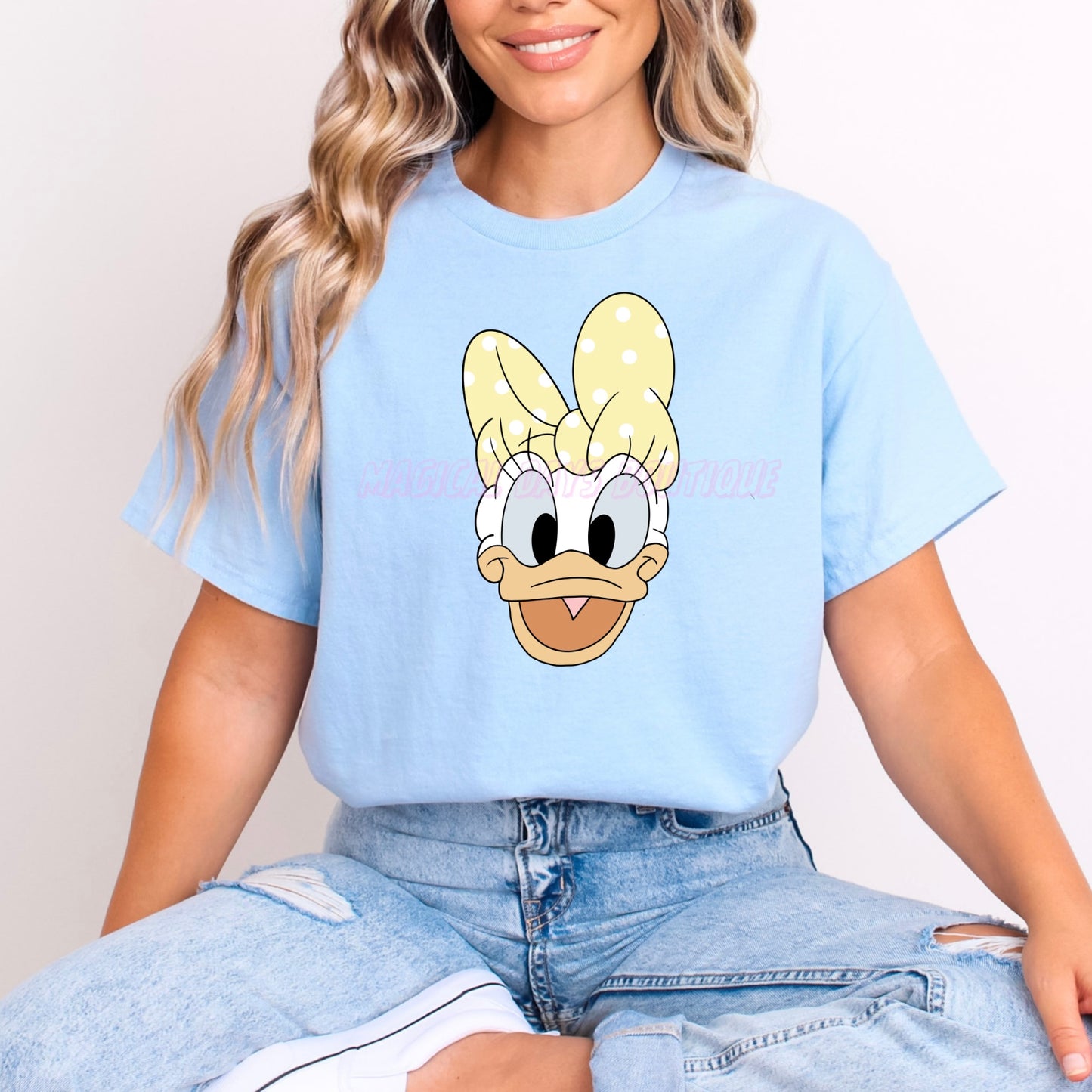 DAISY DUCK LEMON BOW POLKA DOT T.SHIRT