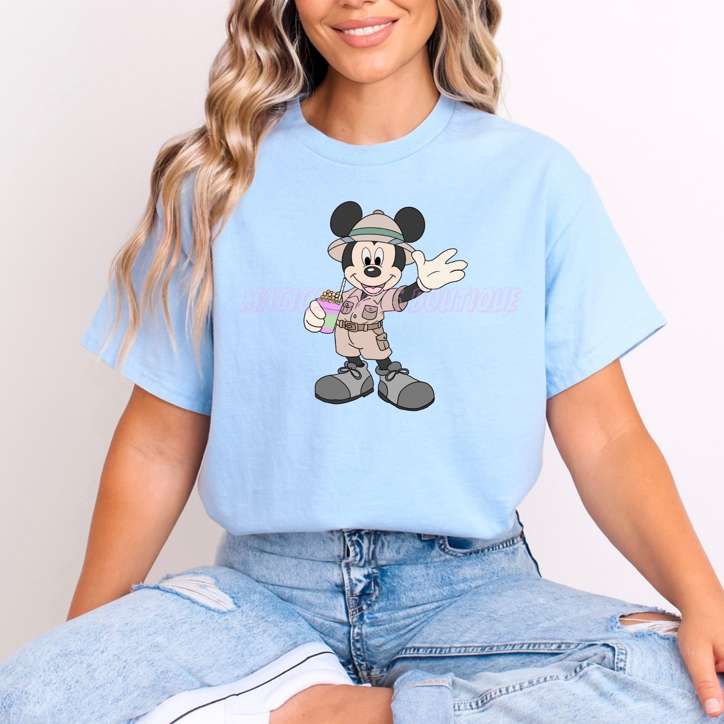 SAFARI MICKEY NIGHT BLOSSOM ANIMAL KINGDOM T.SHIRT