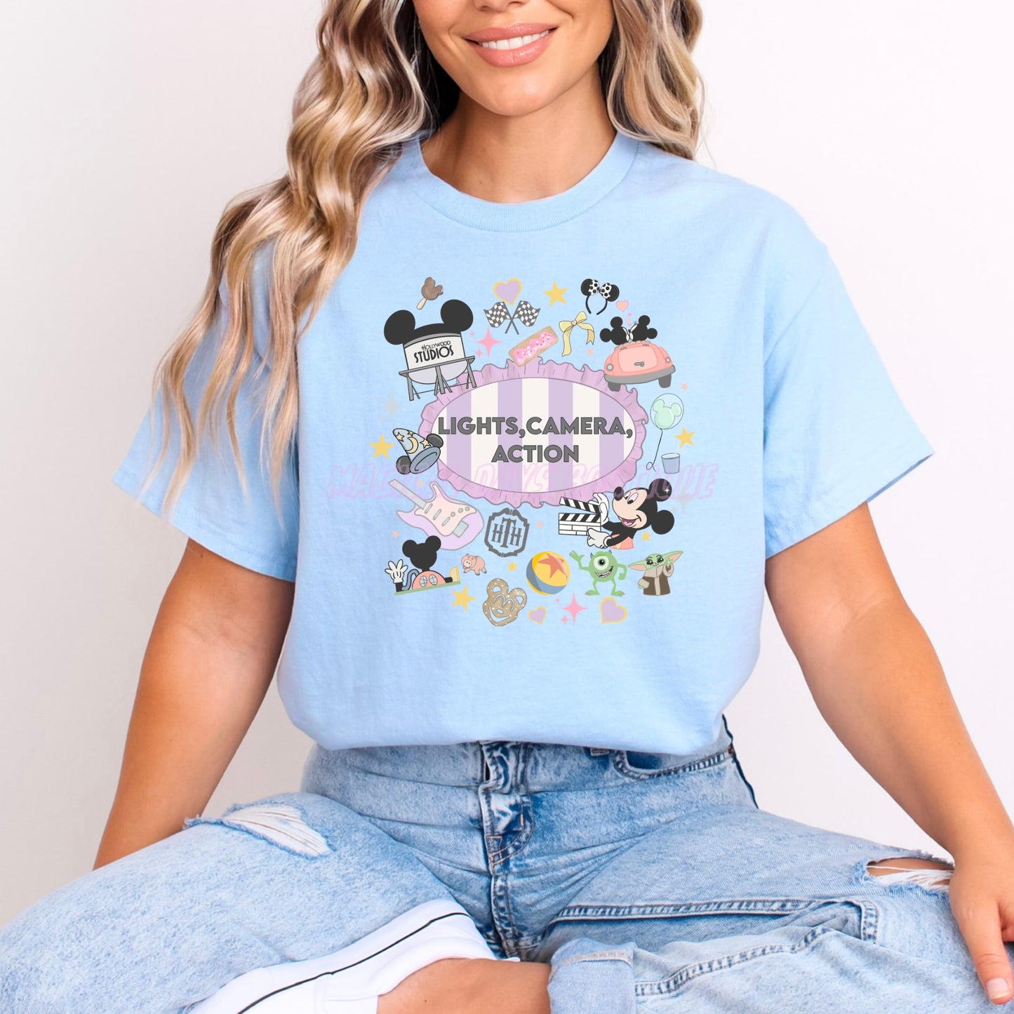 HOLLYWOOD STUDIOS LIGHTS CAMERA ACTION T.SHIRT