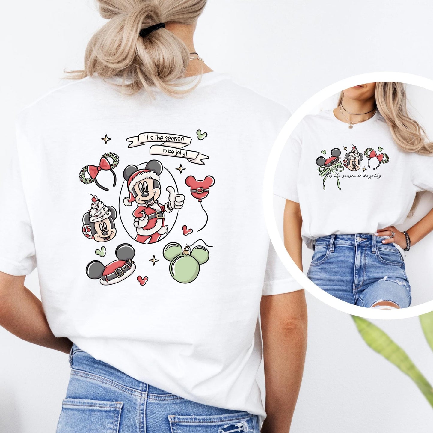 Mickey Mouse Tis the Season to be Jolly Double Sided