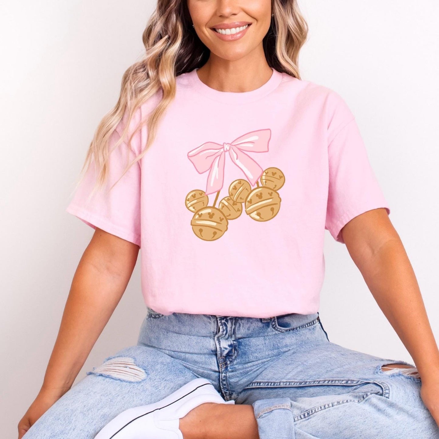 Mickey Bells Pink Bow