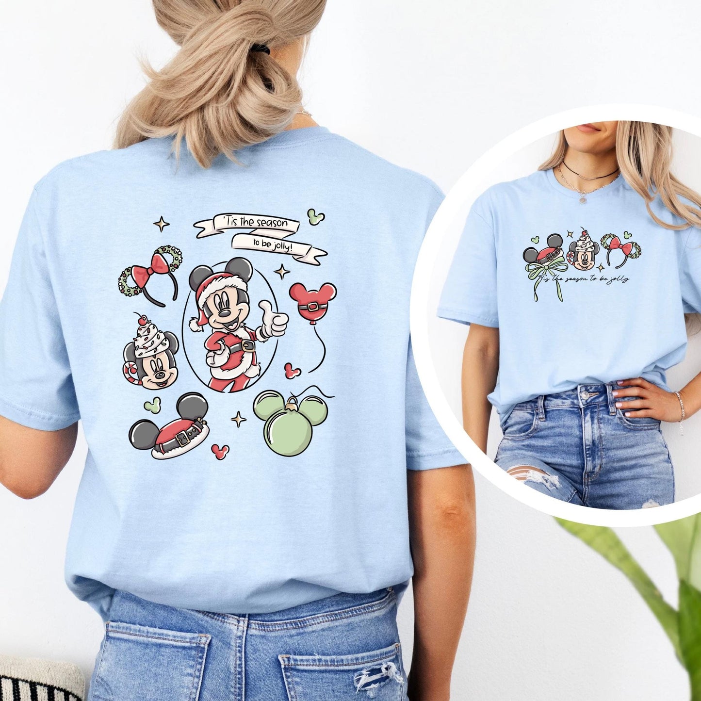 Mickey Mouse Tis the Season to be Jolly Double Sided