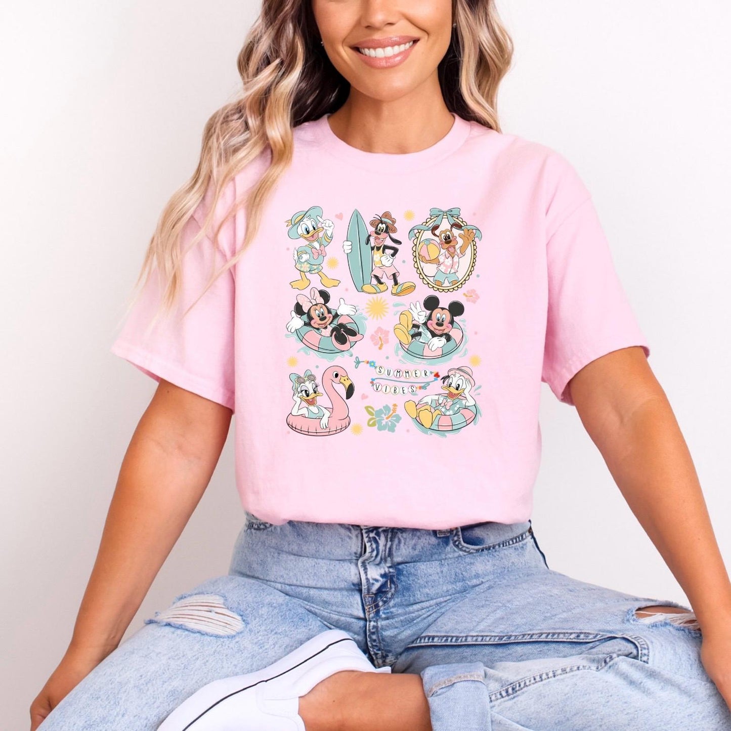 Disney Characters Summer Vibes