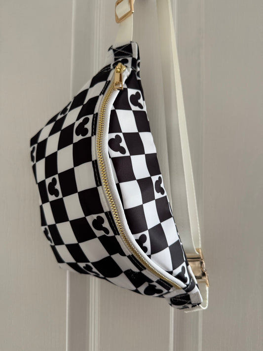 Mickey Mouse Black Bum Bag / Crossbody Bag