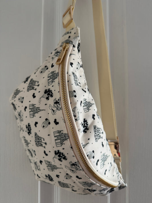 Mickey Castle, Small World, Balloons Bum Bag / Crossbody Bag