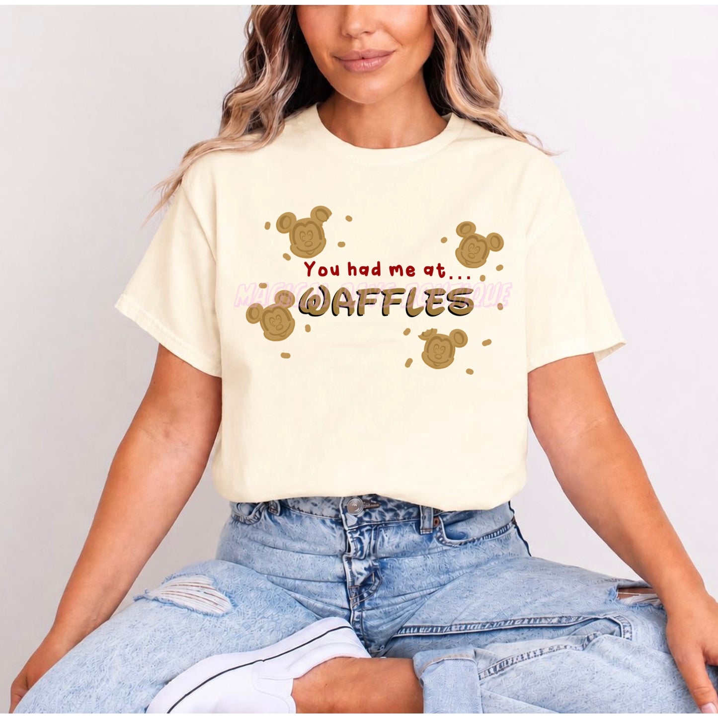 MICKEY MOUSE YOU HAD ME AT WAFFLES T.SHIRT