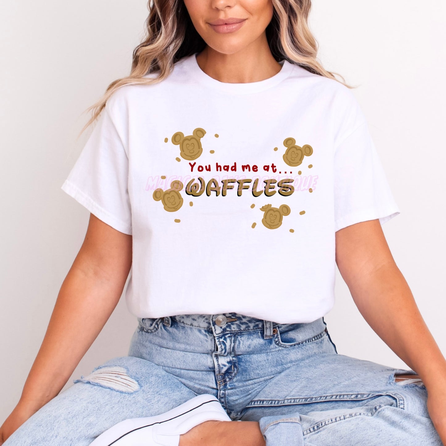 MICKEY MOUSE YOU HAD ME AT WAFFLES T.SHIRT