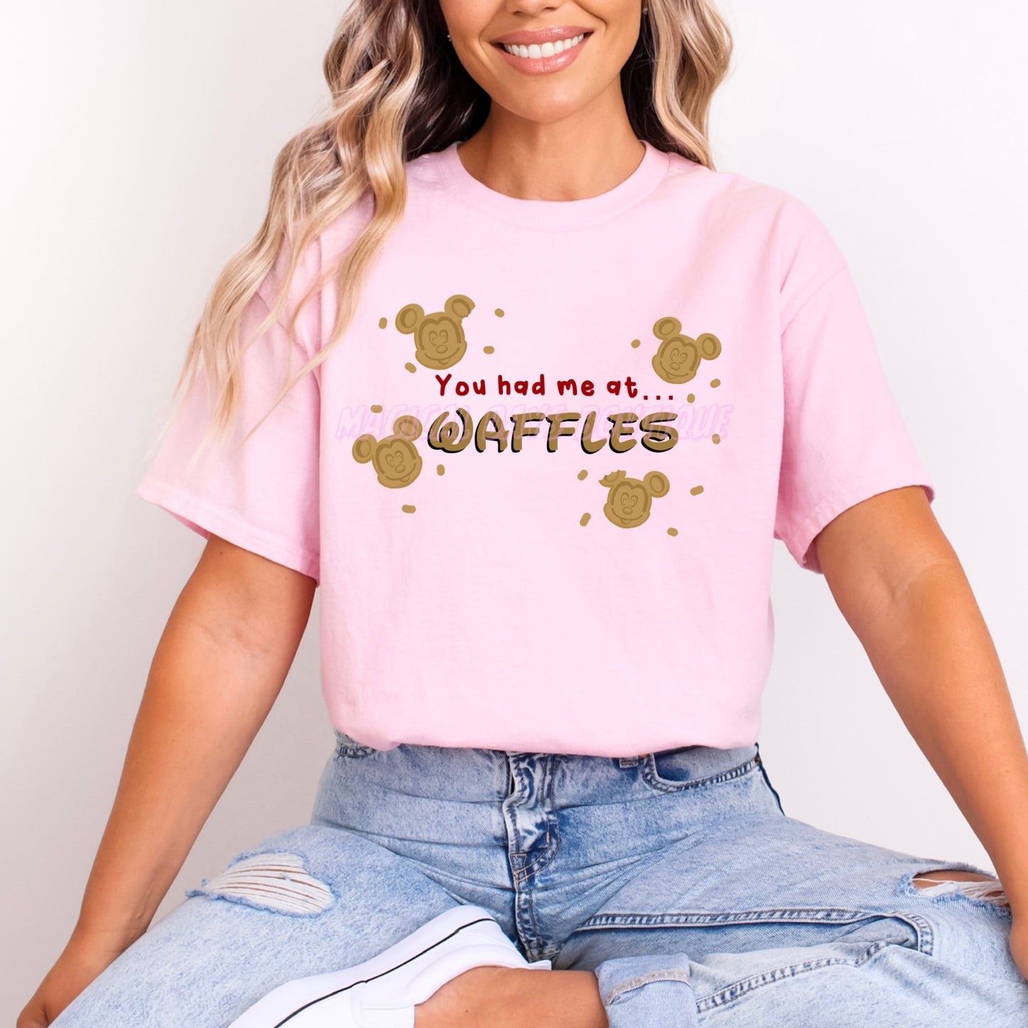 MICKEY MOUSE YOU HAD ME AT WAFFLES T.SHIRT