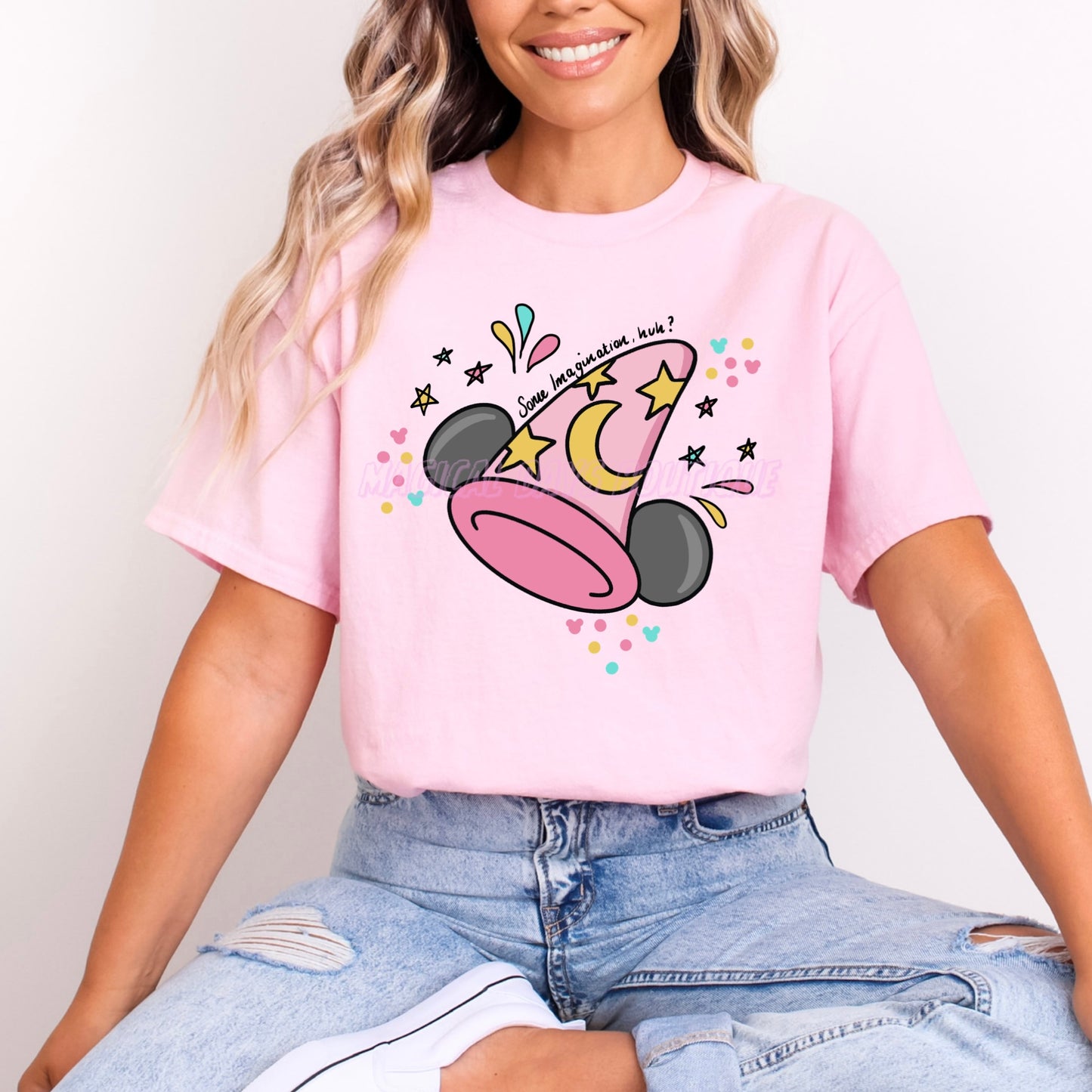 PINK SORCERER MICKEY FANTASMIC T.SHIRT