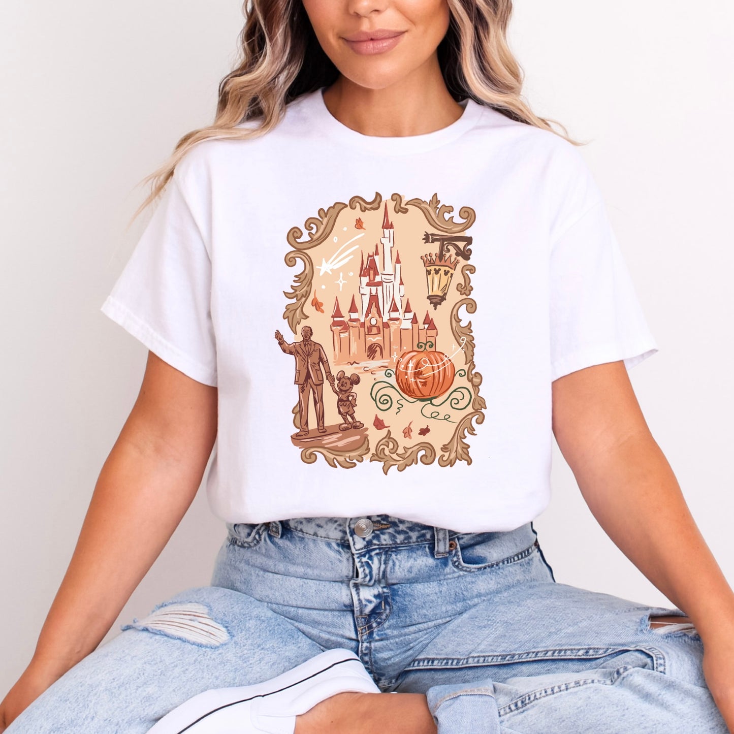 WALT & MICKEY MAGIC KINGDOM PUMPKIN DREAMS T.SHIRT