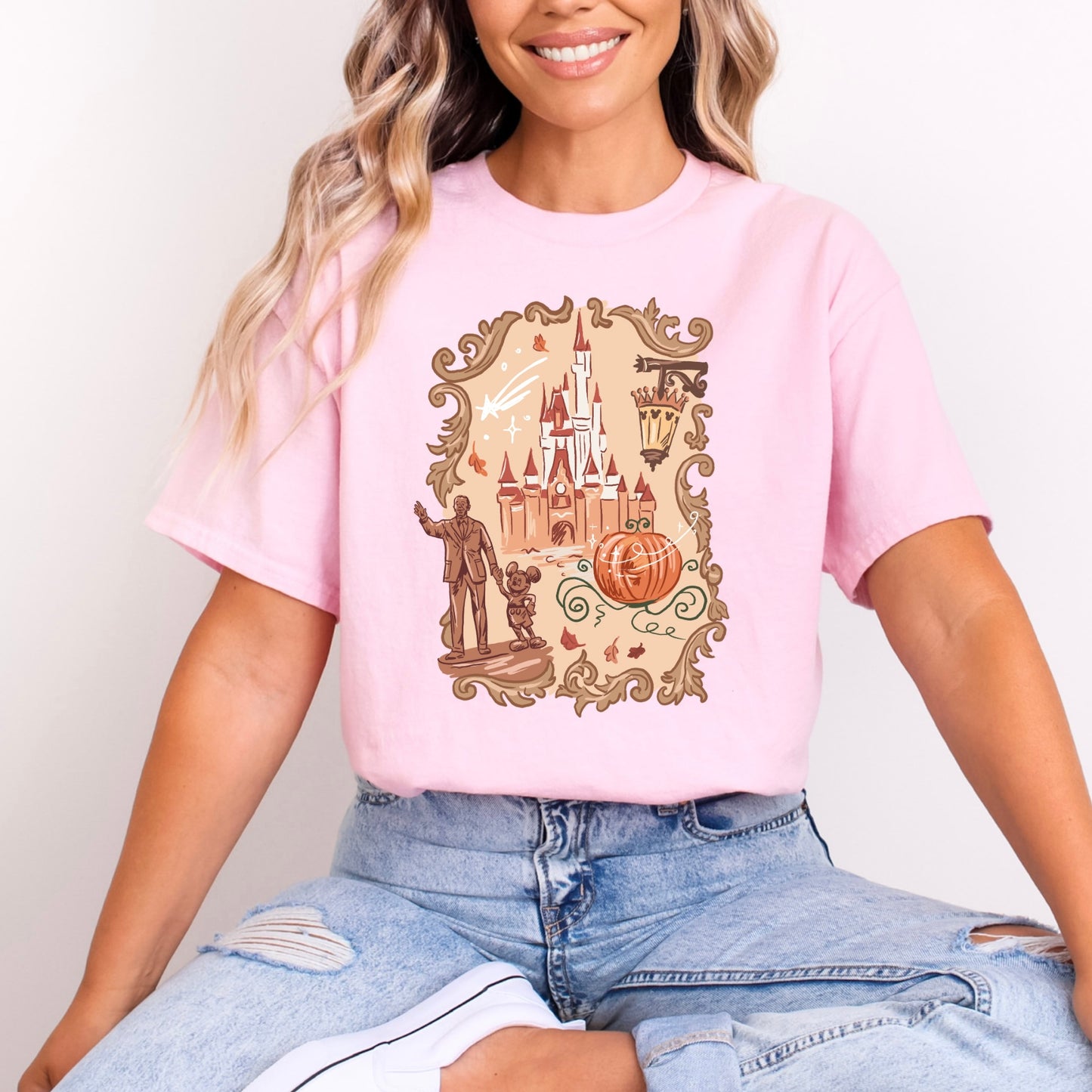 WALT & MICKEY MAGIC KINGDOM PUMPKIN DREAMS T.SHIRT
