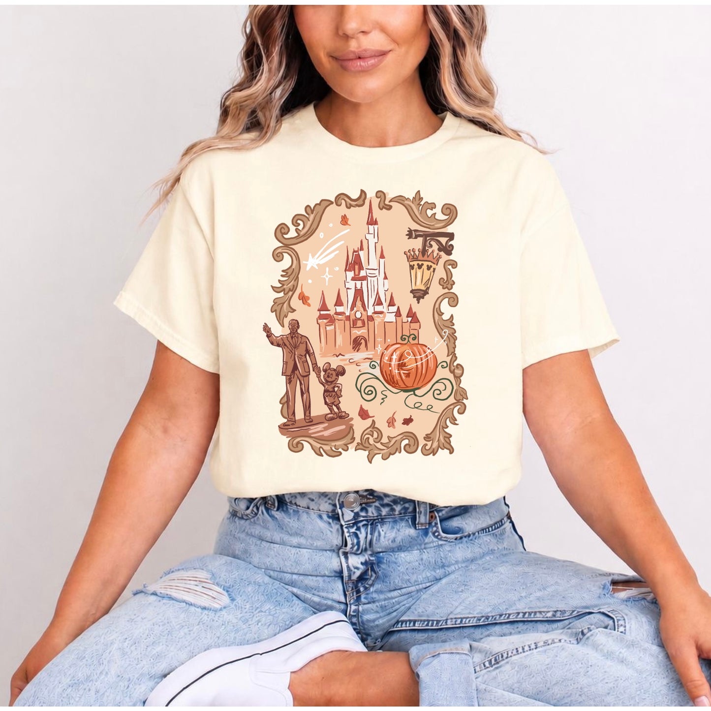 WALT & MICKEY MAGIC KINGDOM PUMPKIN DREAMS T.SHIRT