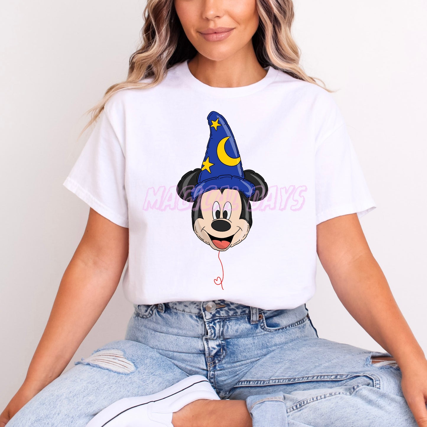 SORCERER MICKEY BALLOON T.SHIRT