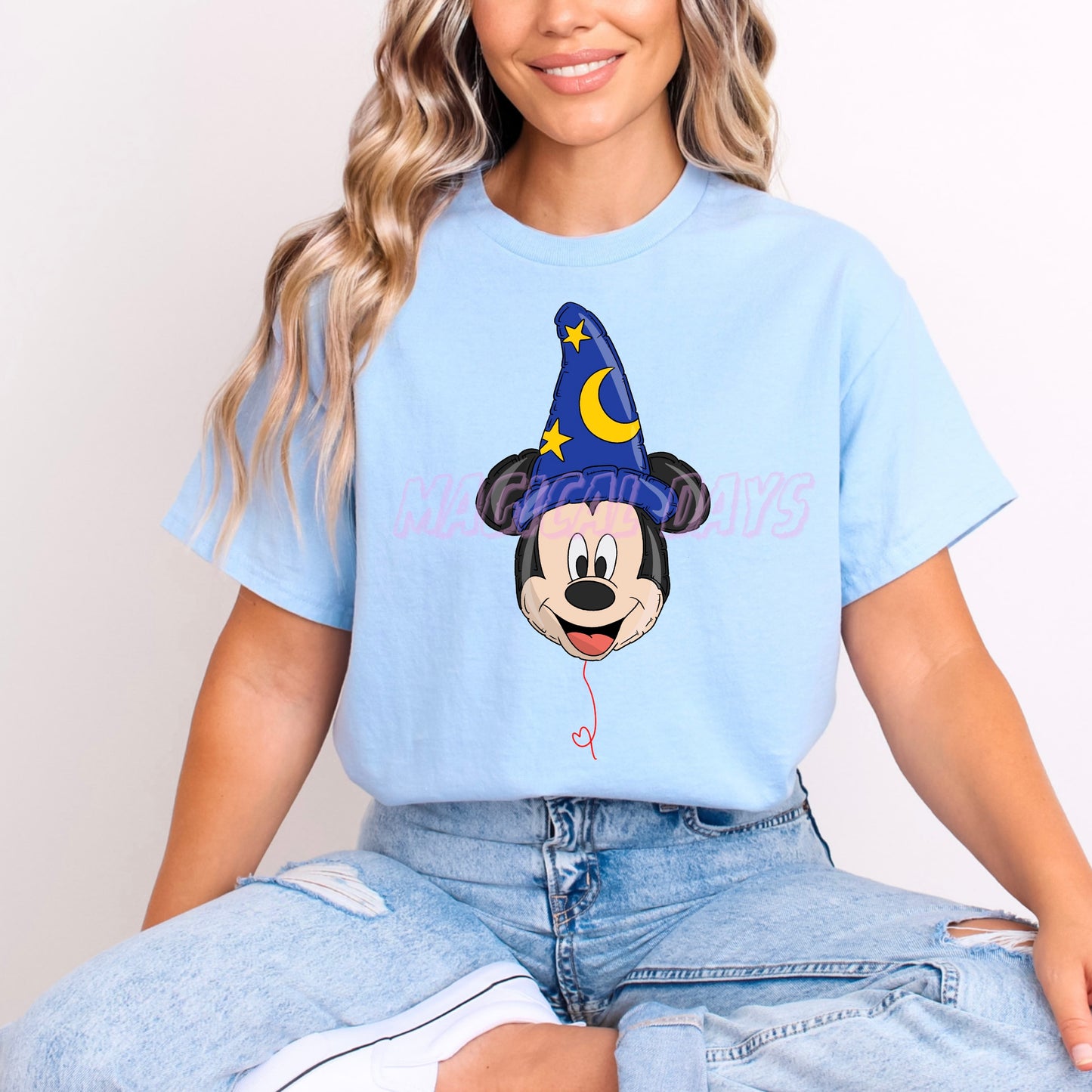 SORCERER MICKEY BALLOON T.SHIRT