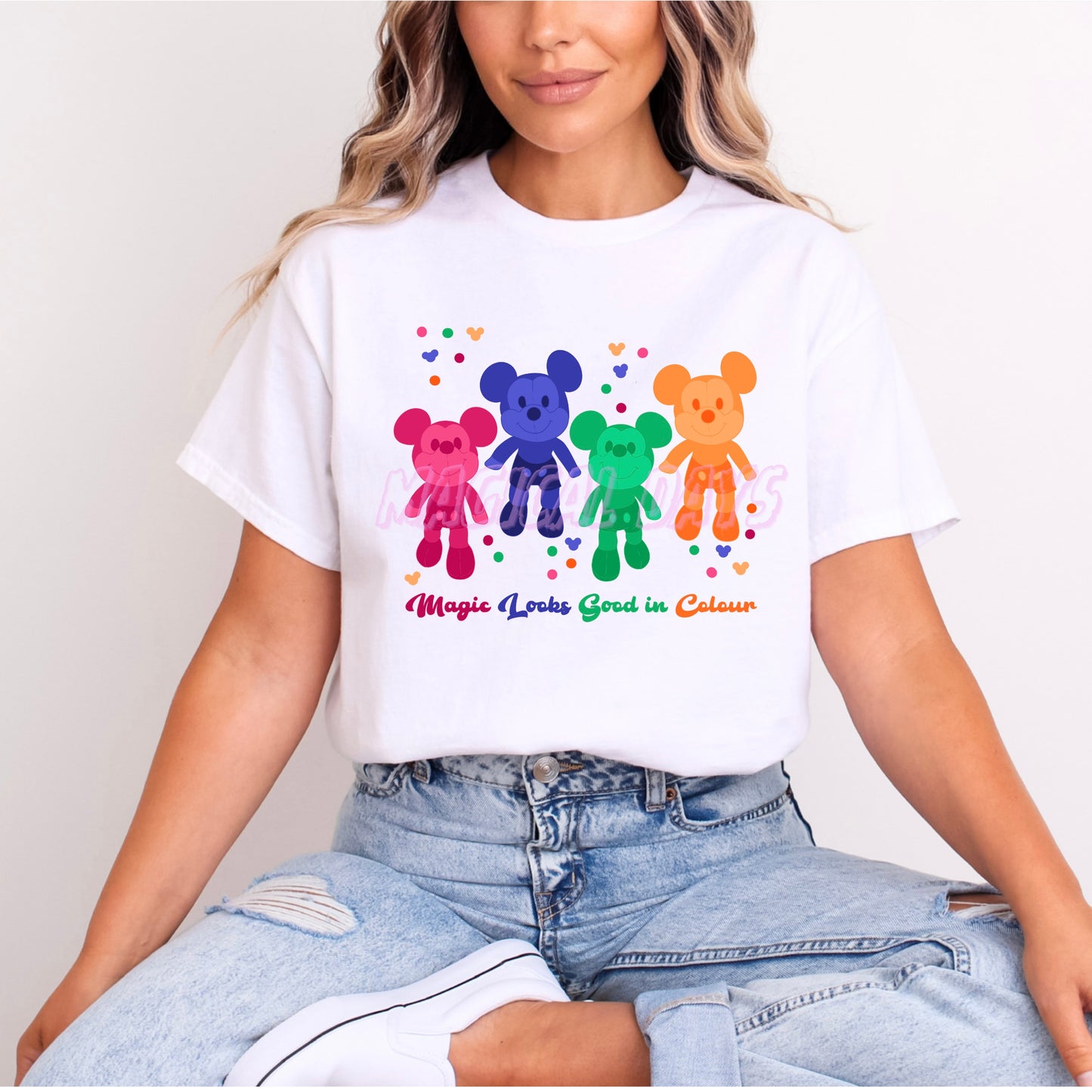 MICKEY MAGIC LOOKS GOOD IN COLOUR T.SHIRT