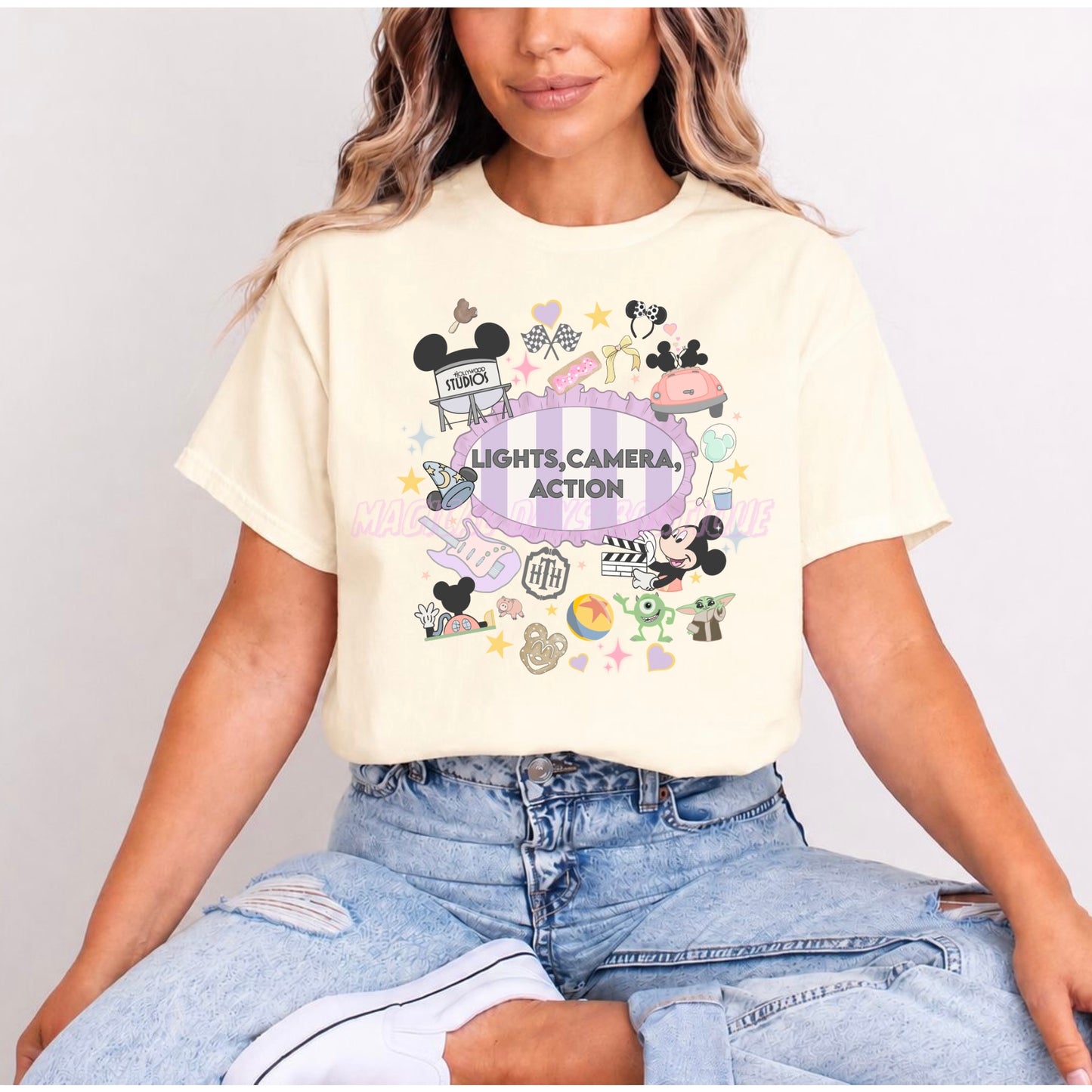 HOLLYWOOD STUDIOS LIGHTS CAMERA ACTION T.SHIRT
