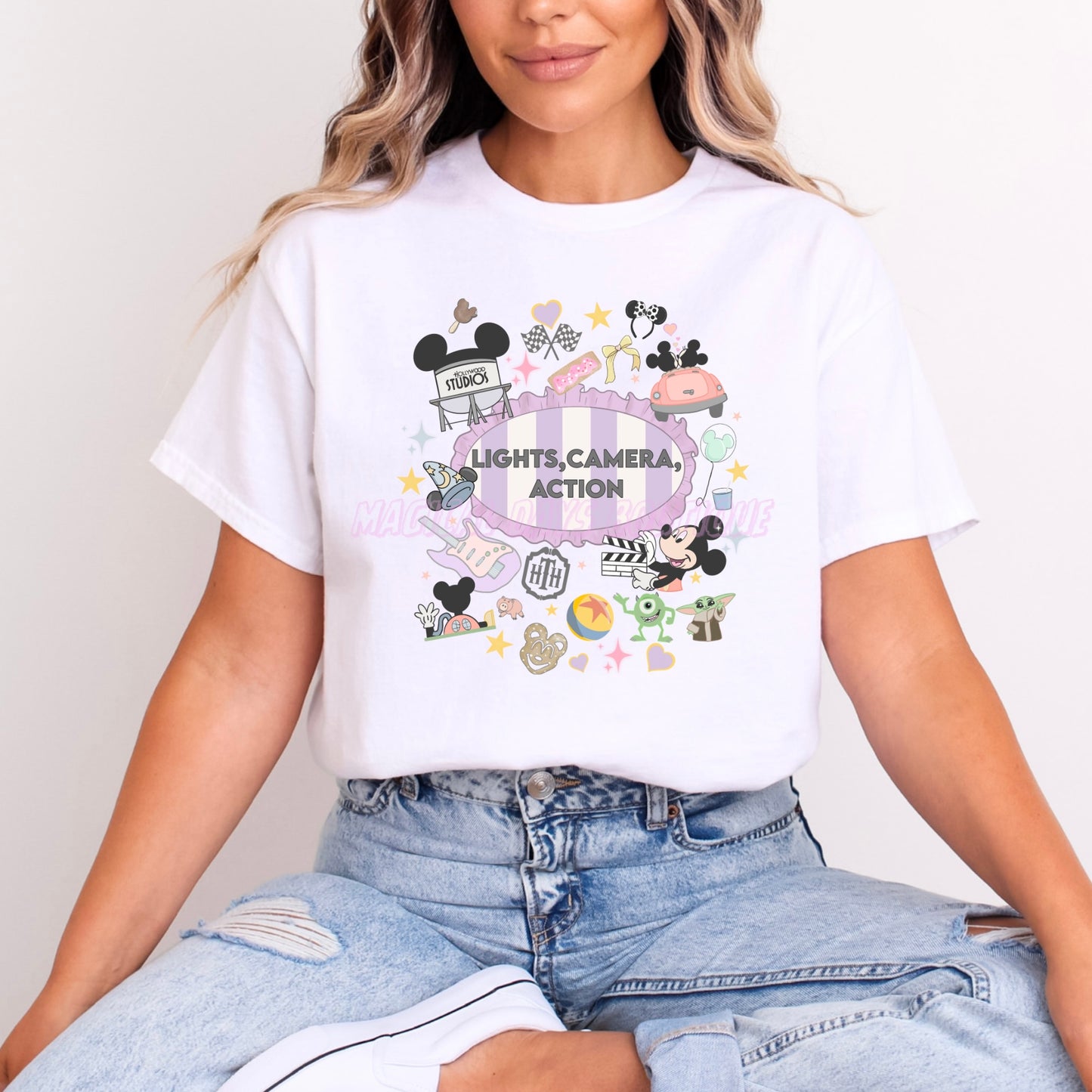 HOLLYWOOD STUDIOS LIGHTS CAMERA ACTION T.SHIRT