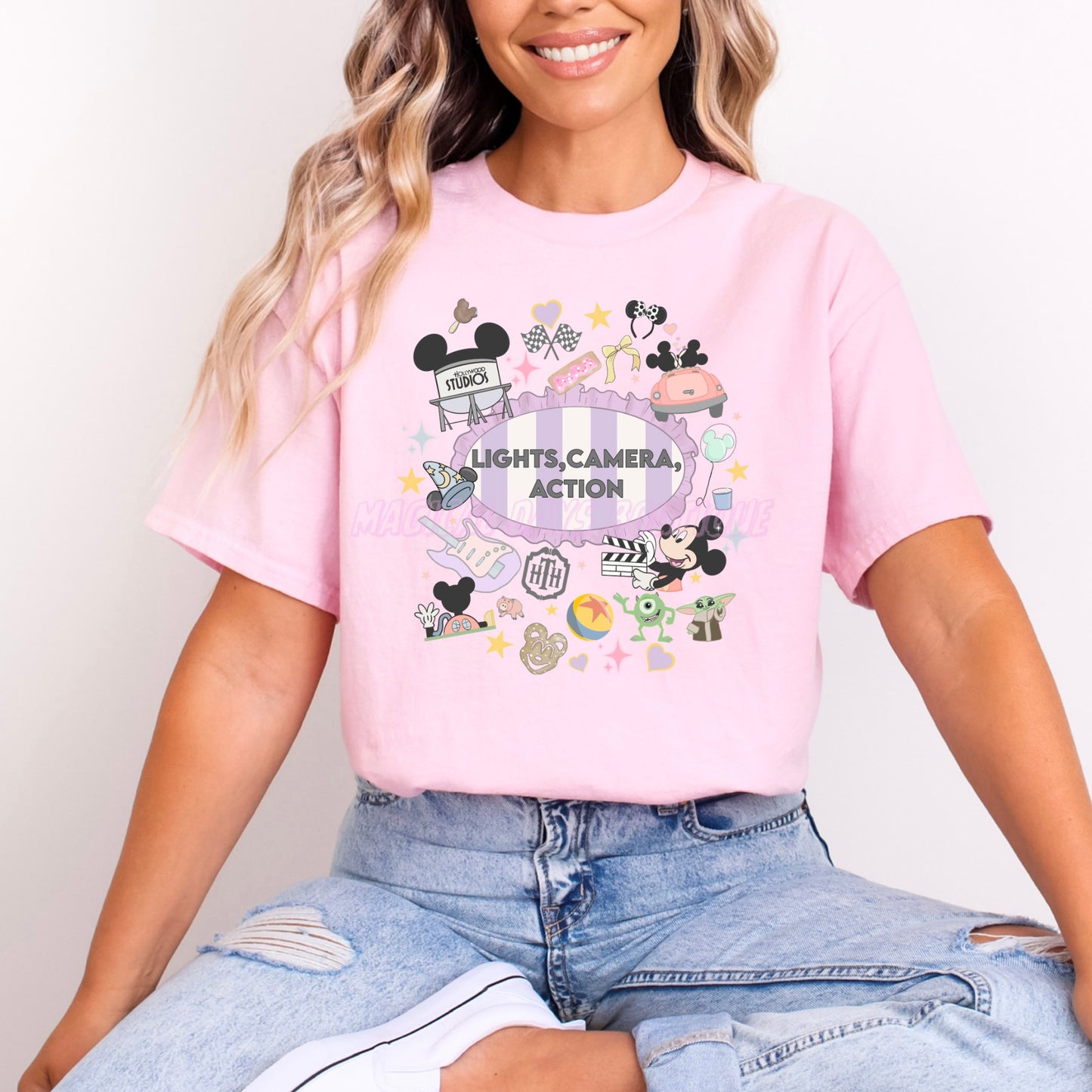 HOLLYWOOD STUDIOS LIGHTS CAMERA ACTION T.SHIRT