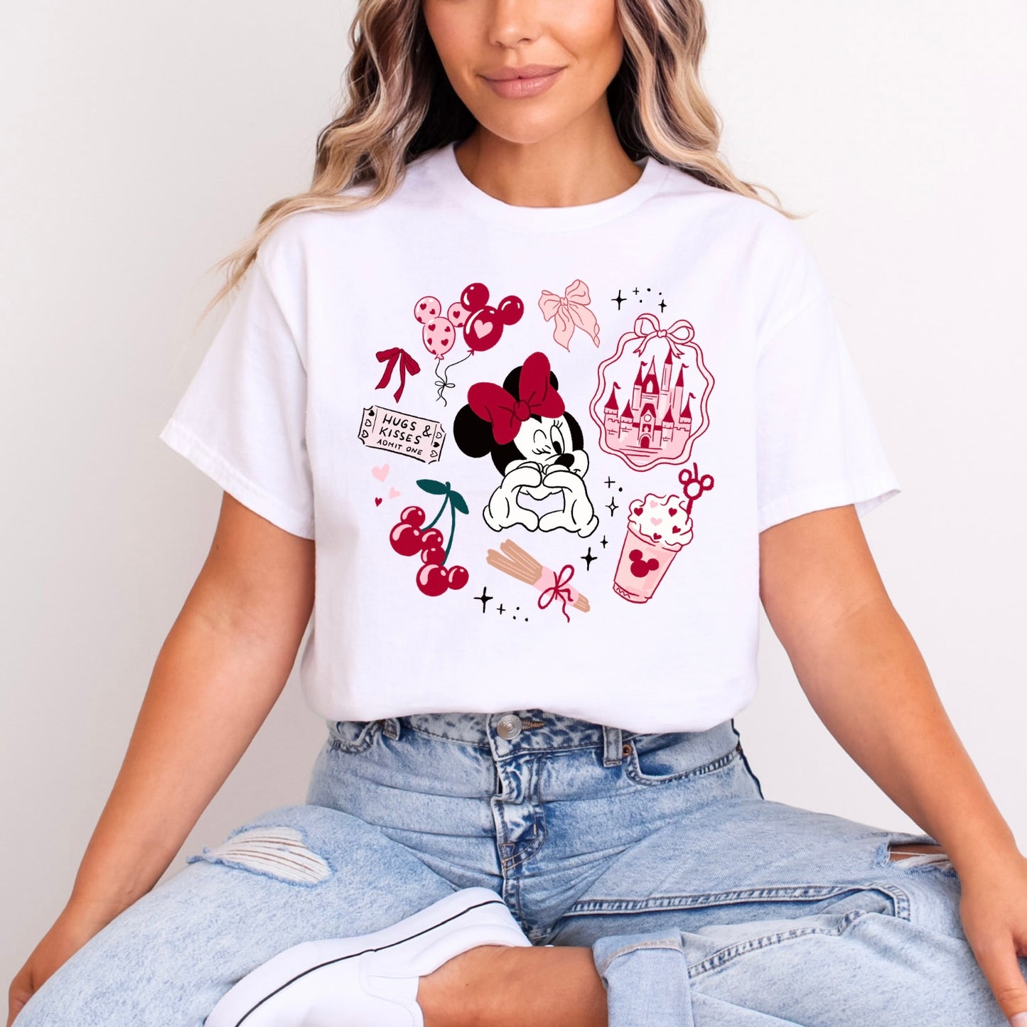 Minnie Mouse Cherry Girlie Hugs and Kisses