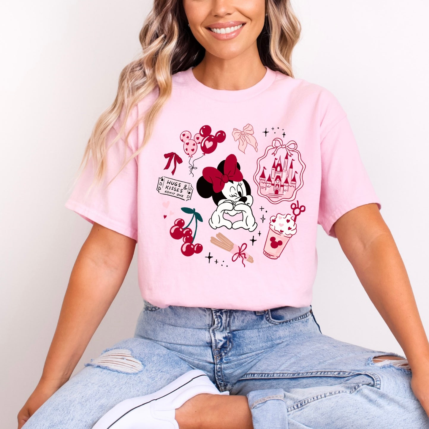 Minnie Mouse Cherry Girlie Hugs and Kisses