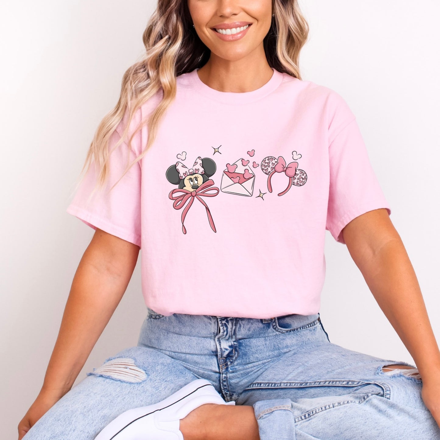 Pink Minnie Mouse Valentines Love Ears Series Collection