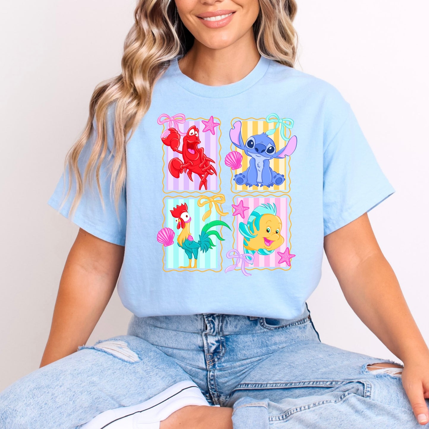 FLOUNDER, HEI-HEI, SEBASTIAN AND STITCH SEASIDE CUTIES COLLECTION