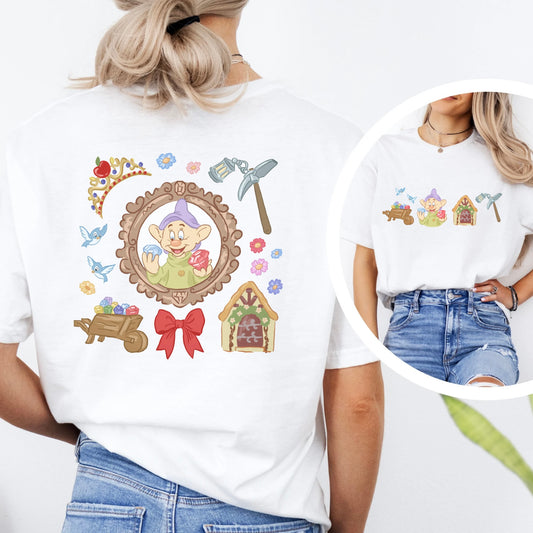 DOPEY SEVEN DWARFS MINE TRAIN DOUBLE SIDED T.SHIRT