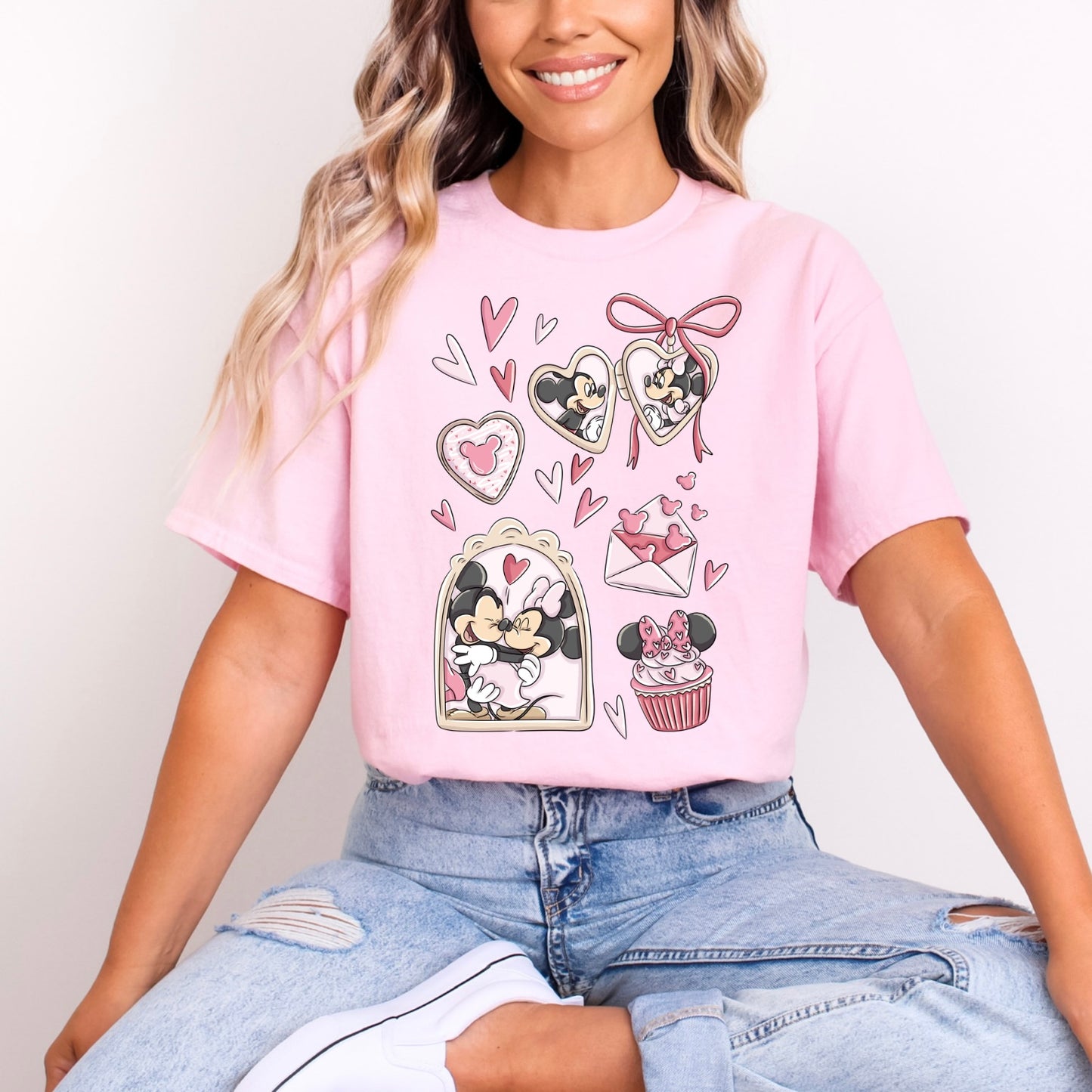 Minnie Mickey Love Girlie Cupcake