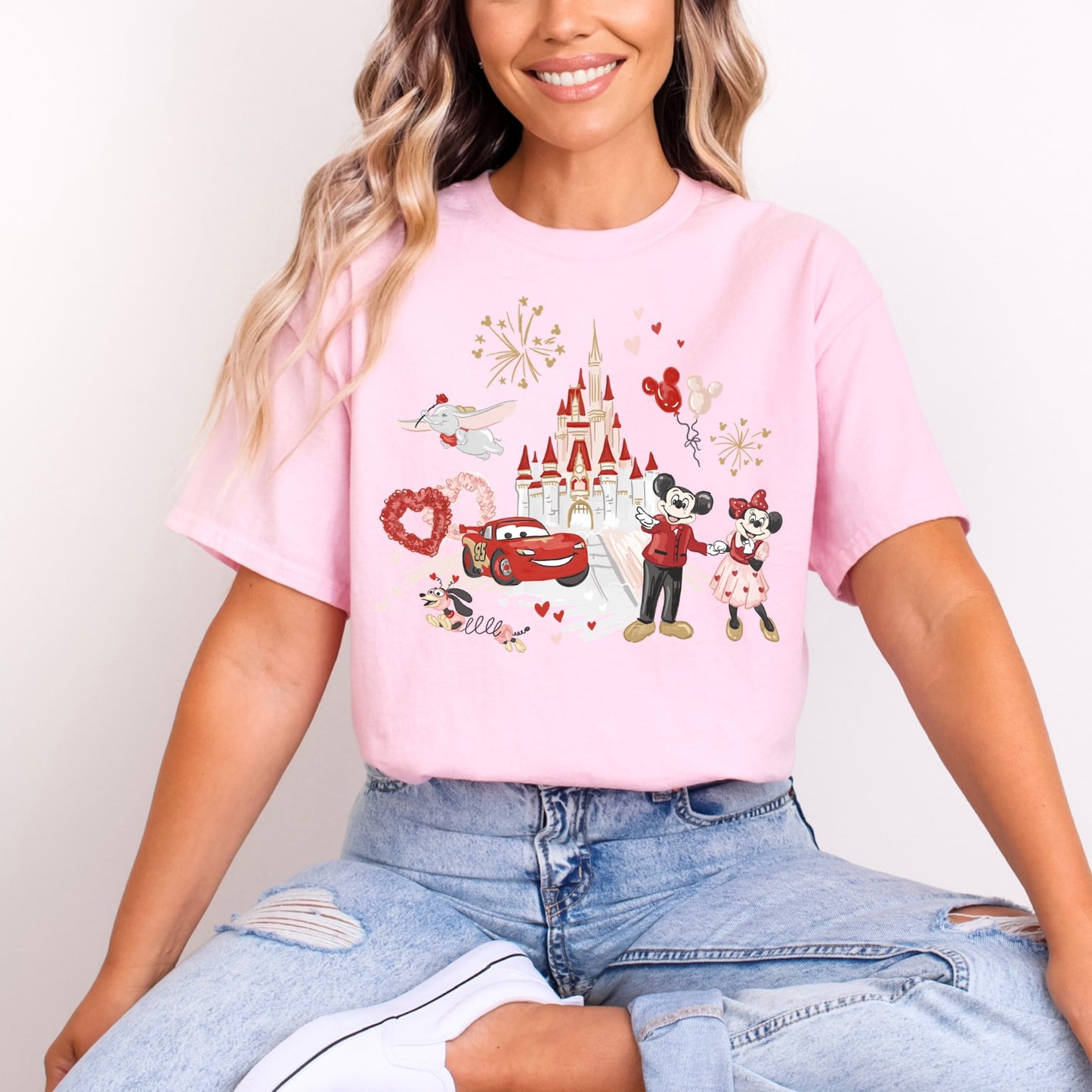 Minnie Mickey Lightning Mcqueen Dumbo Skinky Dog Castle Love