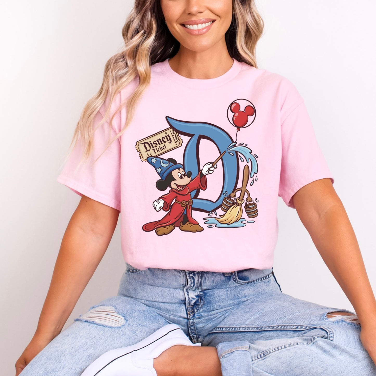 Sorcerer Mickey Blue Letter D