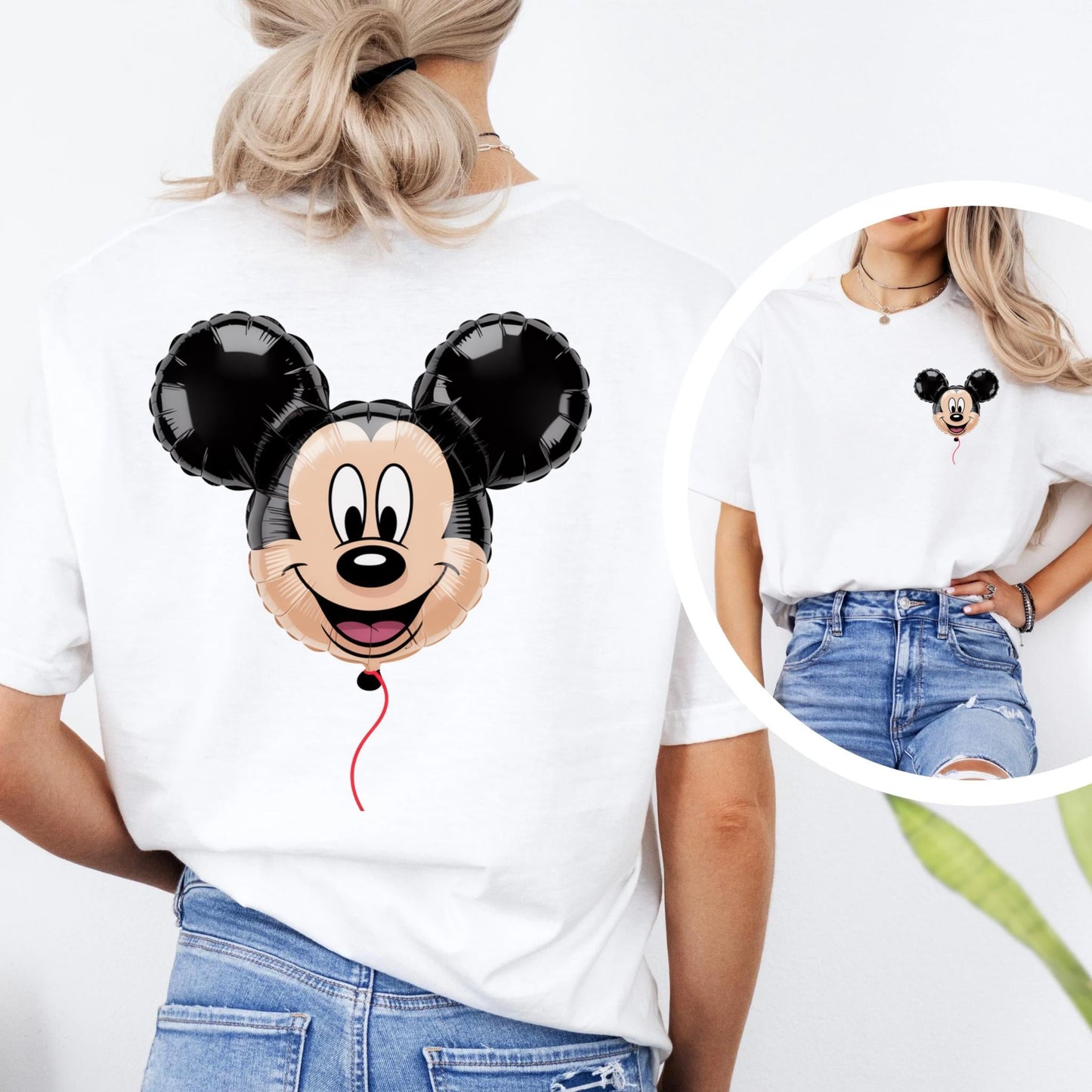 Mickey Mouse Balloon, Front and Back Image