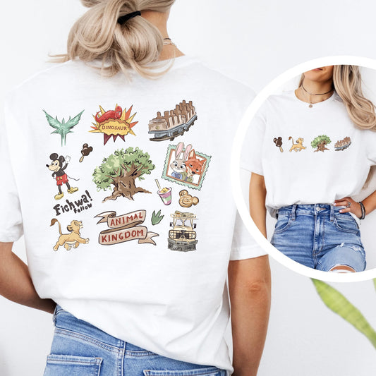 ANIMAL KINGDOM FICHWA FELLOW DOUBLE SIDED T.SHIRT