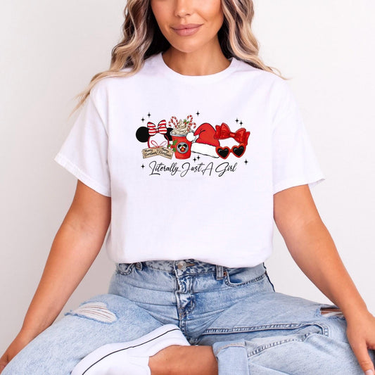 Minnie Girlie Christmas Literally Just a Girl