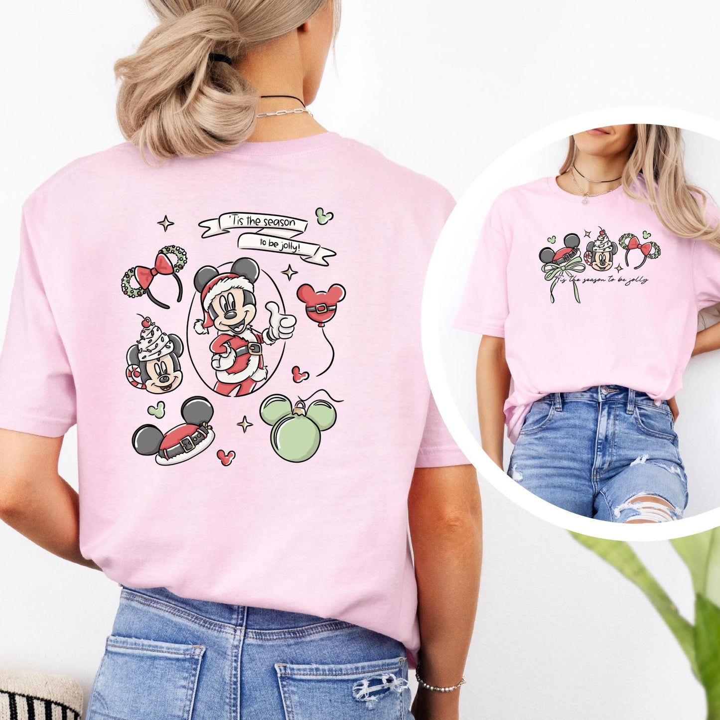 Mickey Mouse Tis the Season to be Jolly Double Sided